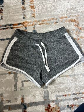 Gray Women’s Drawstring Terry Lounge Shorts
